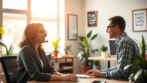 Atendimento humano em chats