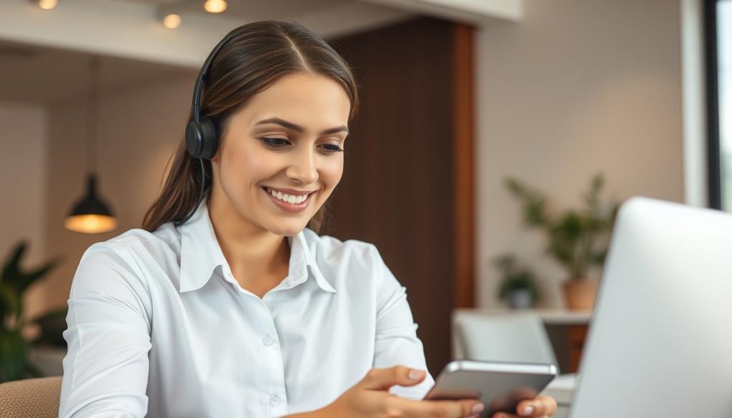 Atendimento humano no chat