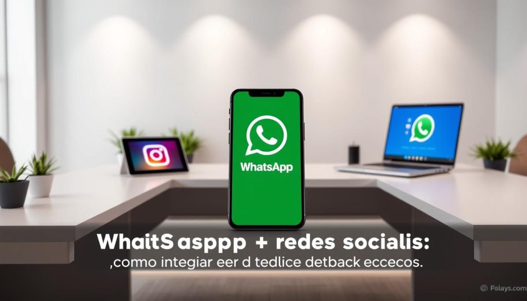 WhatsApp + redes sociais