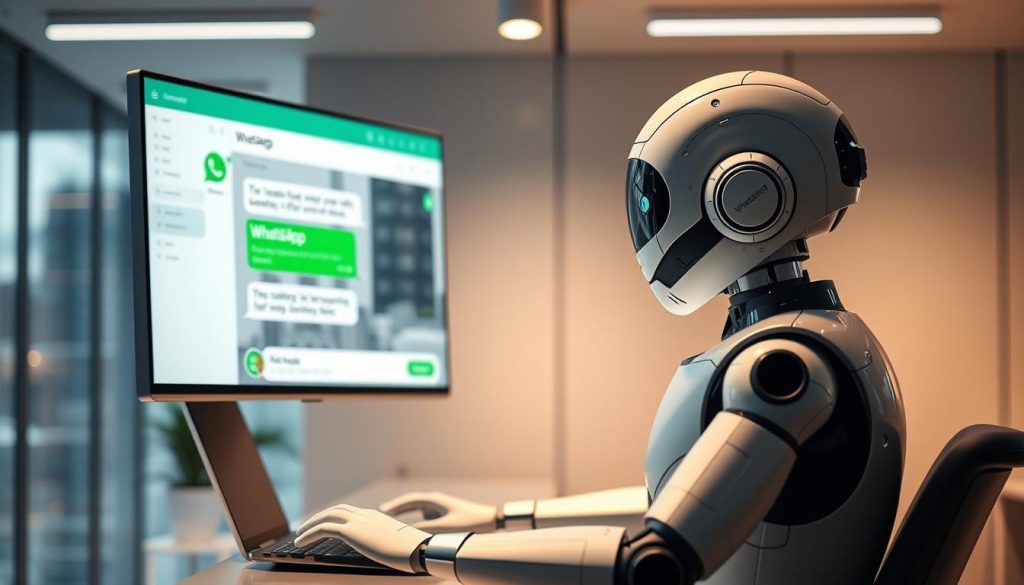 automação WhatsApp chatbot eficiência atendimento ao cliente