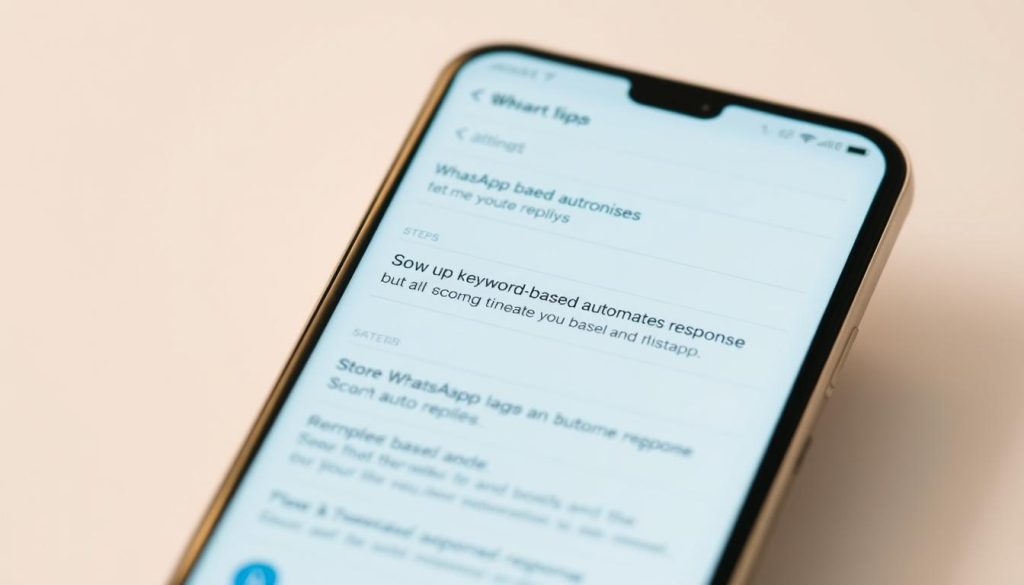 configuração de respostas automáticas no WhatsApp