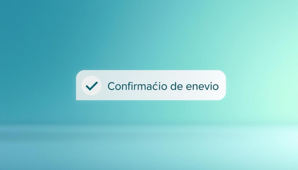 confirmação de envio