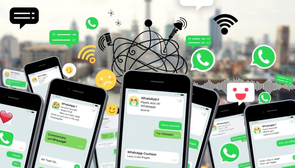 erros de comunicação no WhatsApp