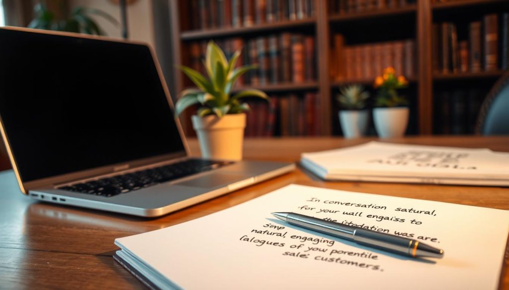 exemplos de scripts de conversa