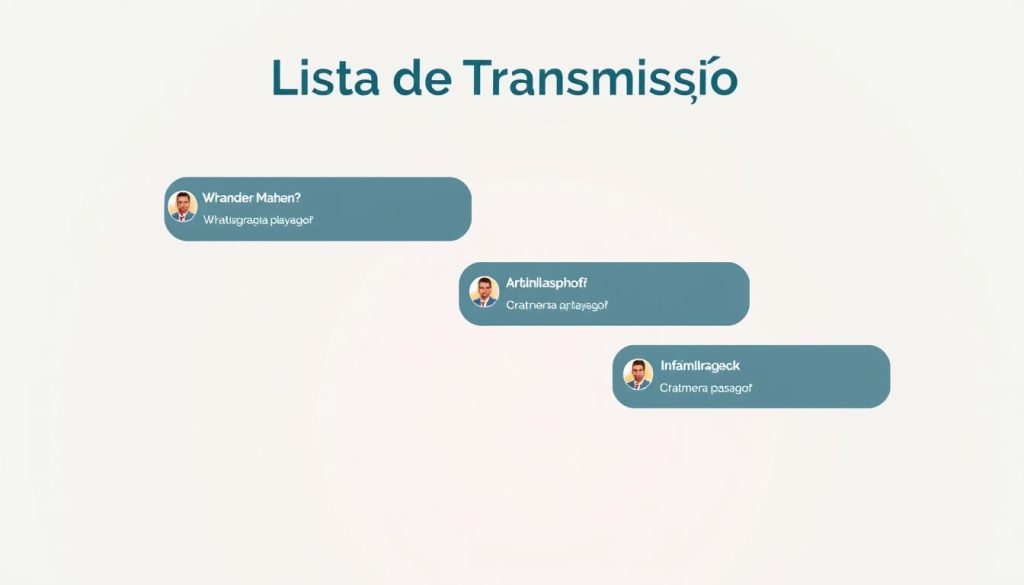 lista de transmissão