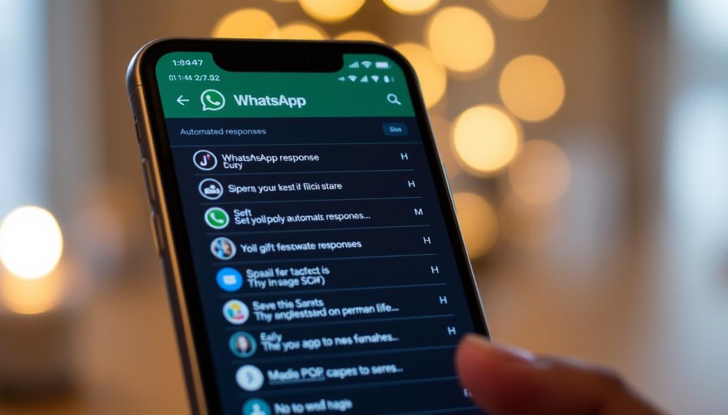 respostas automáticas de palavras-chave no WhatsApp